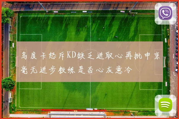 乌度卡怒斥KD缺乏进取心再批申京毫无进步教练是否心灰意冷